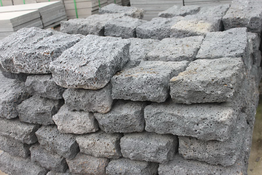 lava stone natural brick