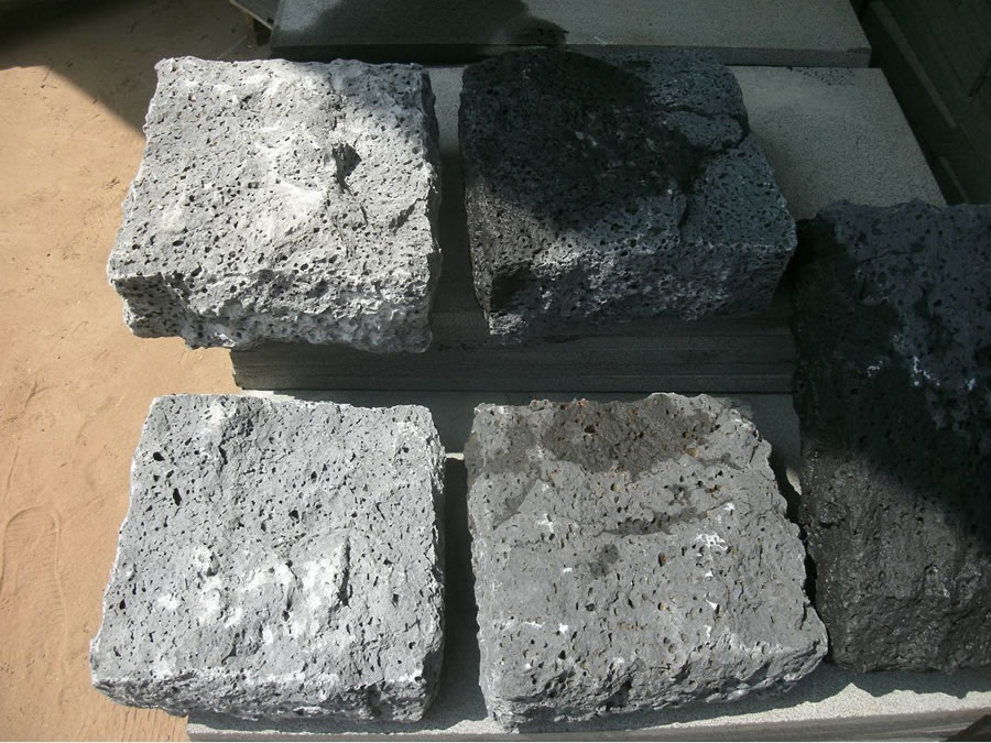 black lava stone rockface 4